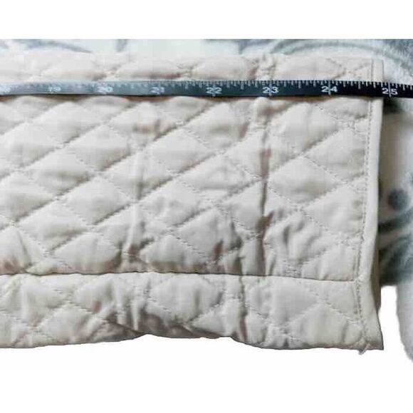 Briggs Size 10 Quilted Women's Cream Beige Thin Snap Front Jacket Tan New York - Picture 5 of 8